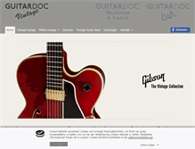 Tablet Screenshot of guitardoc-vintage.de